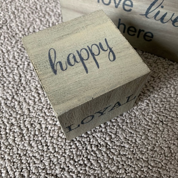 Rustic home decor blocks - Picture 5 of 6